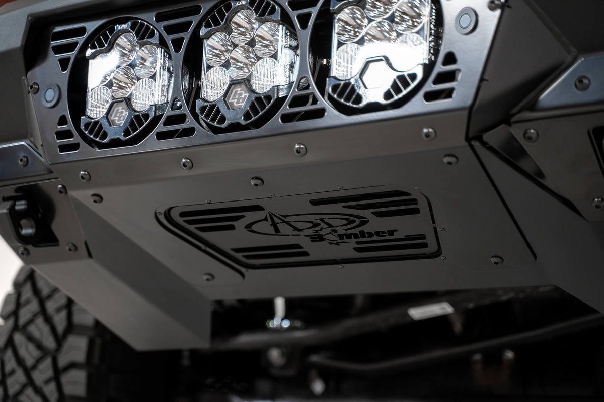 2019-2025 RAM 2500 3500 Bomber Front Bumper Mounts for three Baja Design's LP6 round lights - Addictive Desert Designs F560014100103 - view 9