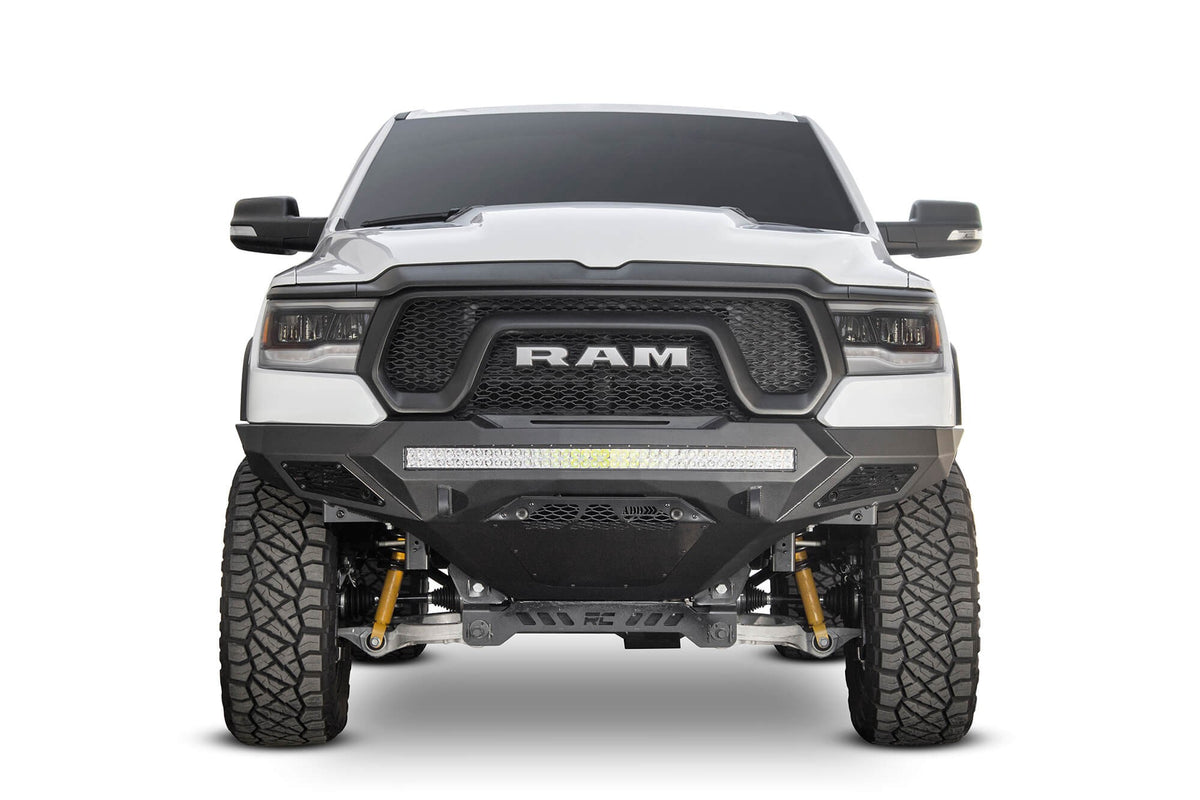 2019-2024 RAM Rebel 1500 Stealth Fighter Front Bumper - Addictive Desert Designs F611402770103 - view 2