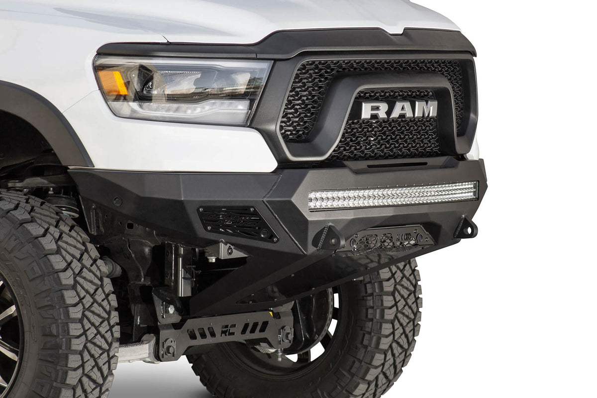 2019-2024 RAM Rebel 1500 Stealth Fighter Front Bumper - Addictive Desert Designs F611402770103 - view 3