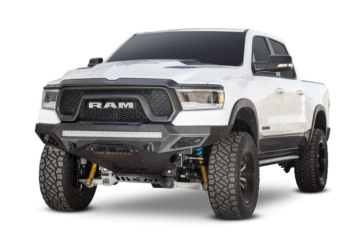2019-2024 RAM Rebel 1500 Stealth Fighter Front Bumper - Addictive Desert Designs F611402770103 - view 5