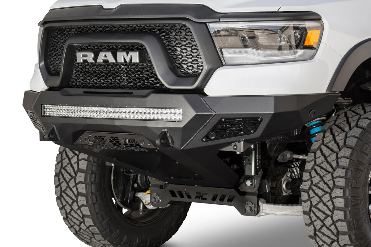 2019-2024 RAM Rebel 1500 Stealth Fighter Front Bumper - Addictive Desert Designs F611402770103 - view 6