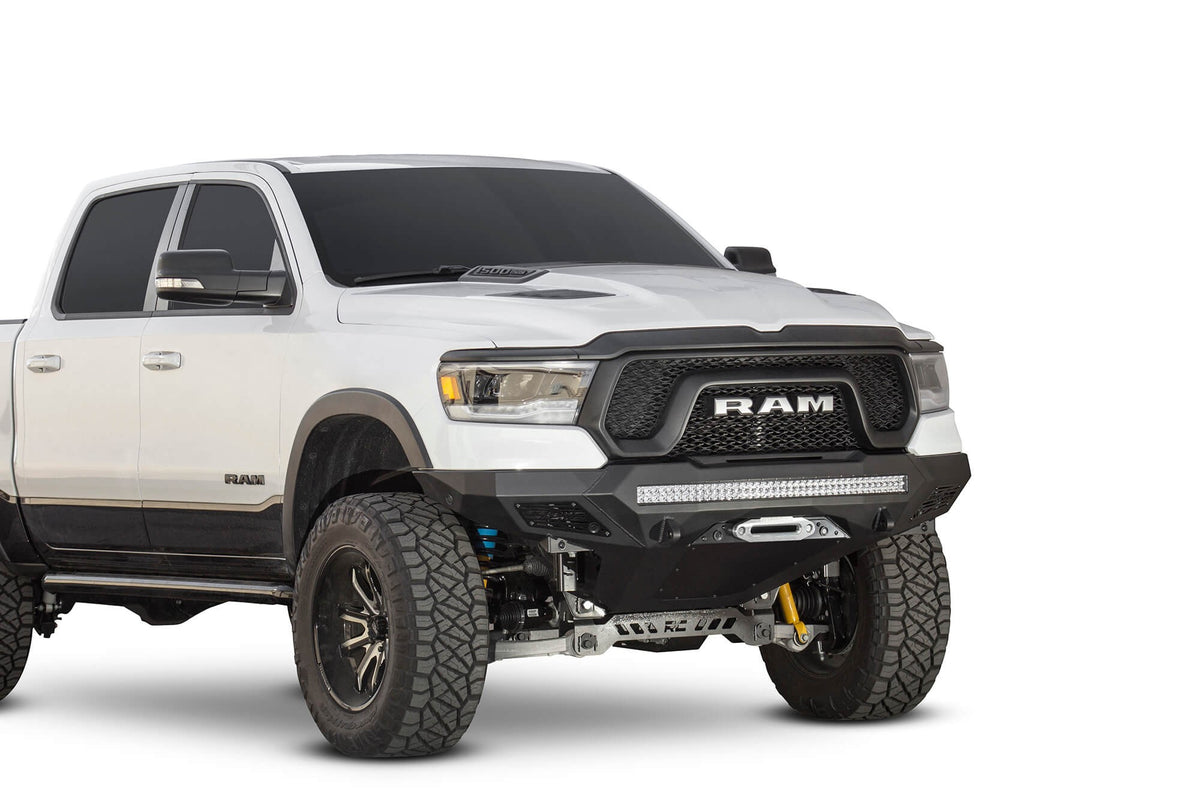 2019-2024 RAM Rebel 1500 Stealth Fighter Front Bumper With Winch Mount - Addictive Desert Designs F611422770103