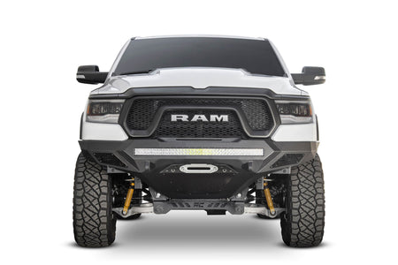 2019-2024 RAM Rebel 1500 Stealth Fighter Front Bumper With Winch Mount - Addictive Desert Designs F611422770103 - view 3