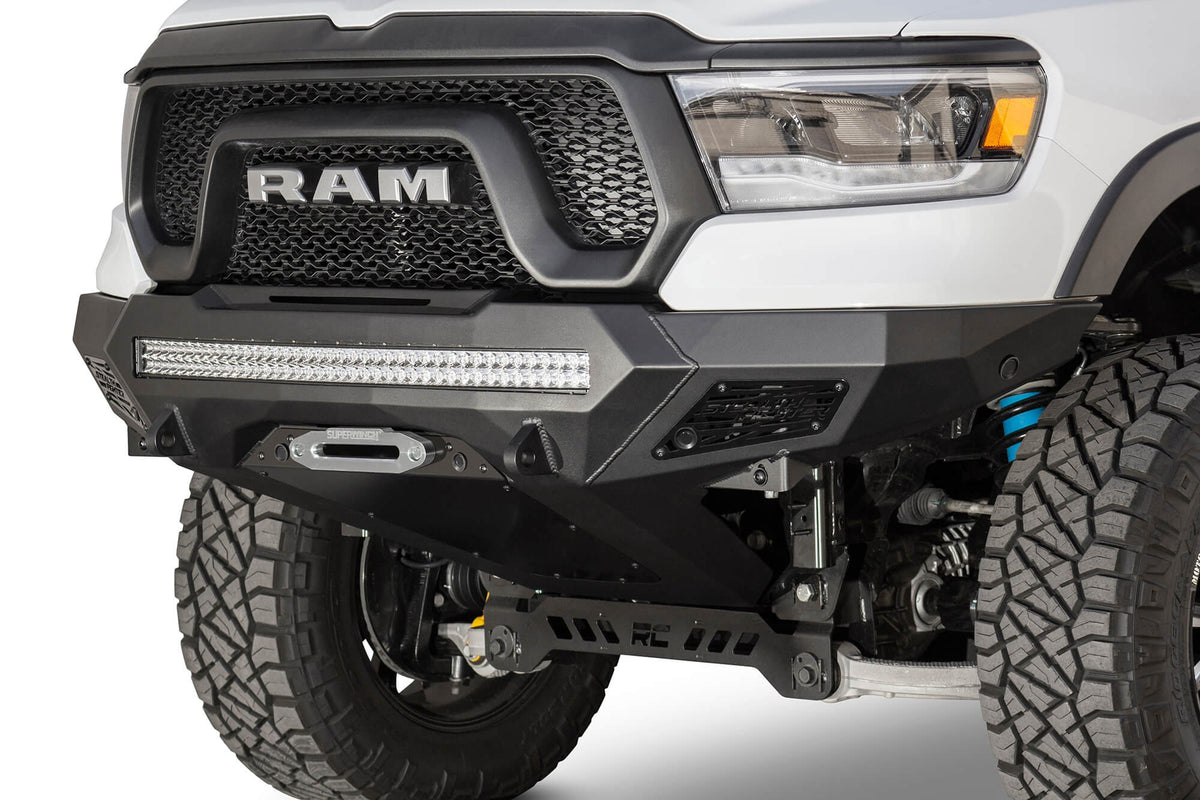 2019-2024 RAM Rebel 1500 Stealth Fighter Front Bumper With Winch Mount - Addictive Desert Designs F611422770103 - view 6