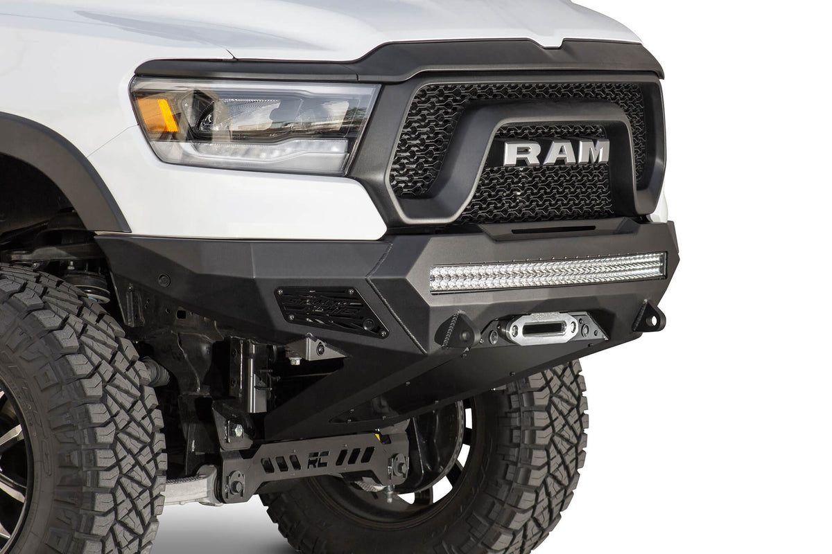 2019-2024 RAM Rebel 1500 Stealth Fighter Front Bumper With Winch Mount - Addictive Desert Designs F611422770103 - view 7