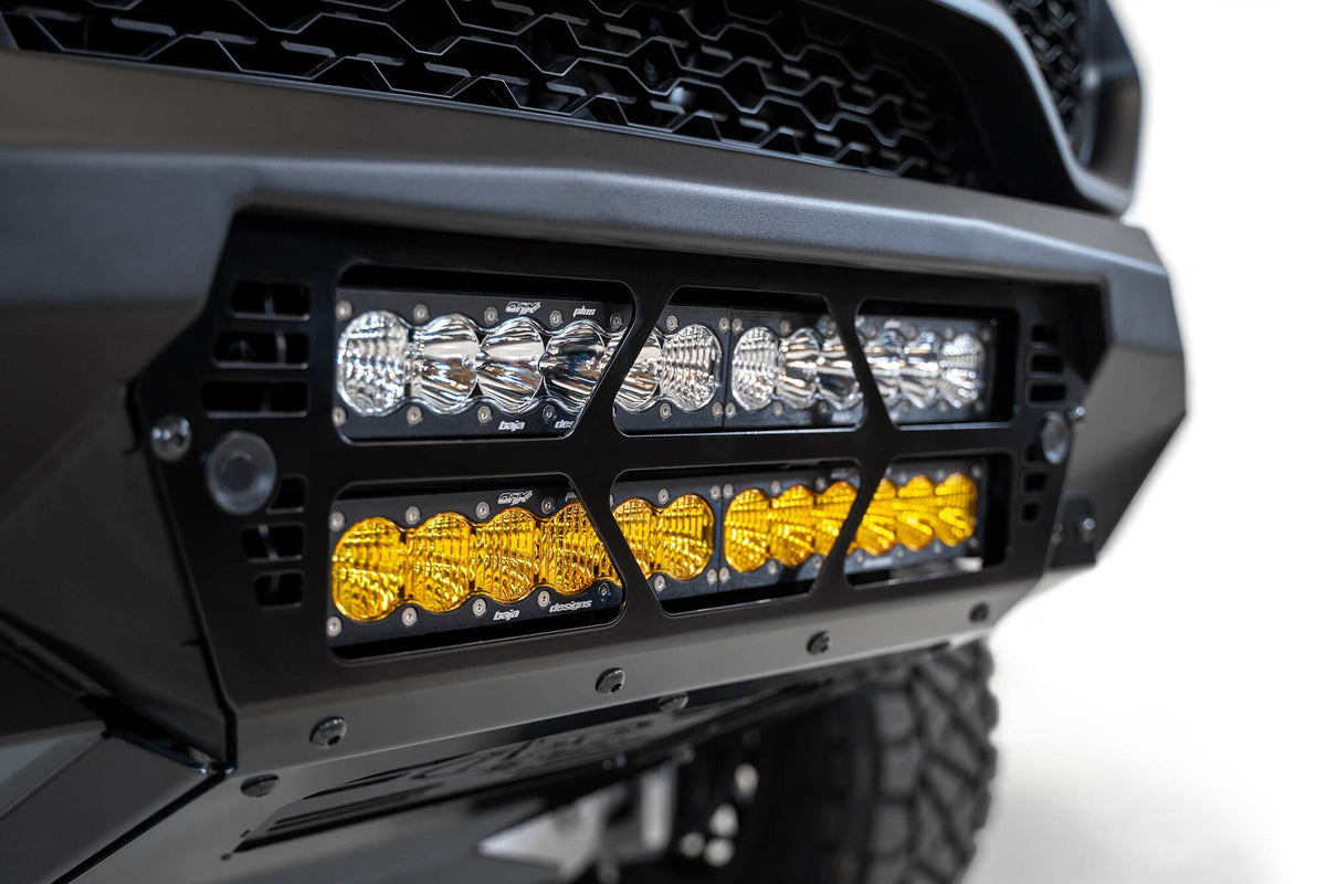 2021-2024 RAM 1500 TRX Bomber Front Bumper Mounts for two 20 Inch light bars - Addictive Desert Designs F620012140103 - view 6