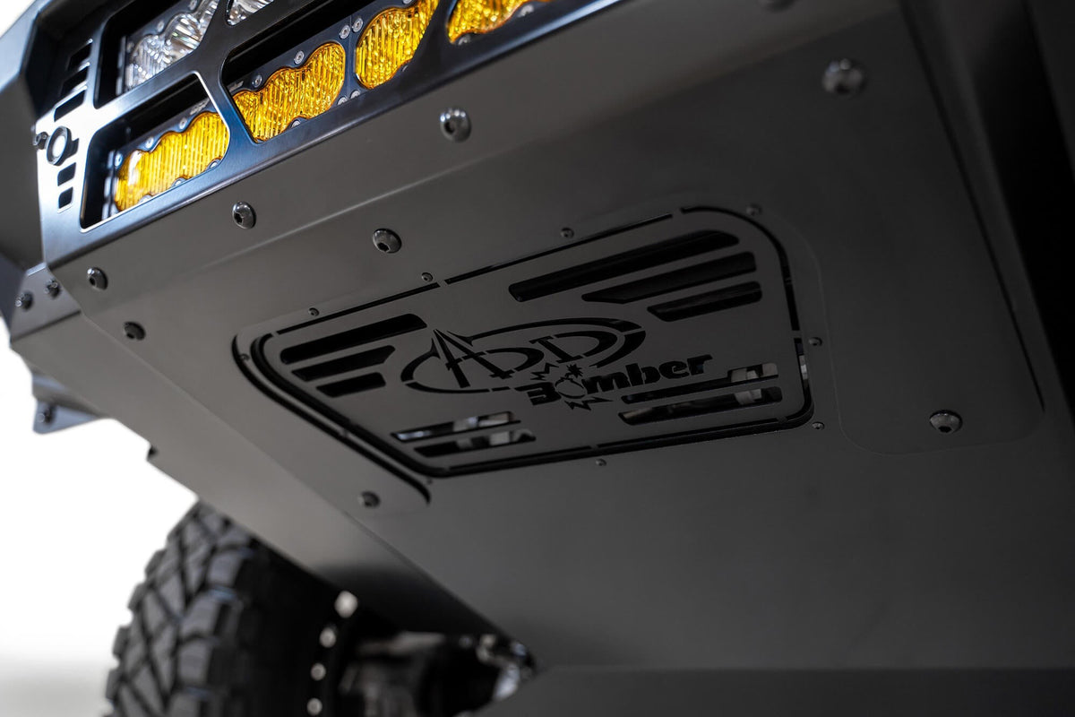 2021-2024 RAM 1500 TRX Bomber Front Bumper Mounts for two 20 Inch light bars - Addictive Desert Designs F620012140103 - view 9