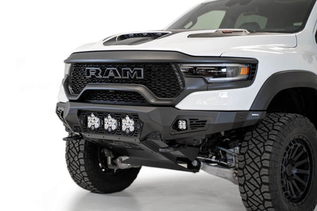2021-2024 RAM 1500 TRX Bomber Front Bumper Mounts for 3 Baja Designs LP6 round lights - Addictive Desert Designs F620014100103 - view 2