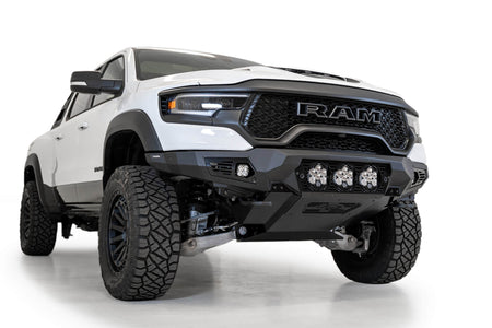 2021-2024 RAM 1500 TRX Bomber Front Bumper Mounts for 3 Baja Designs LP6 round lights - Addictive Desert Designs F620014100103 - view 3