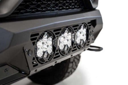 2021-2024 RAM 1500 TRX Bomber Front Bumper Mounts for 3 Baja Designs LP6 round lights - Addictive Desert Designs F620014100103 - view 7