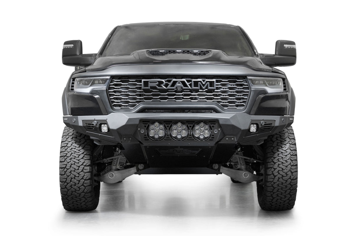 2025 Ram RHO Bomber Front Bumper (Baja) - Addictive Desert Designs F630014100103