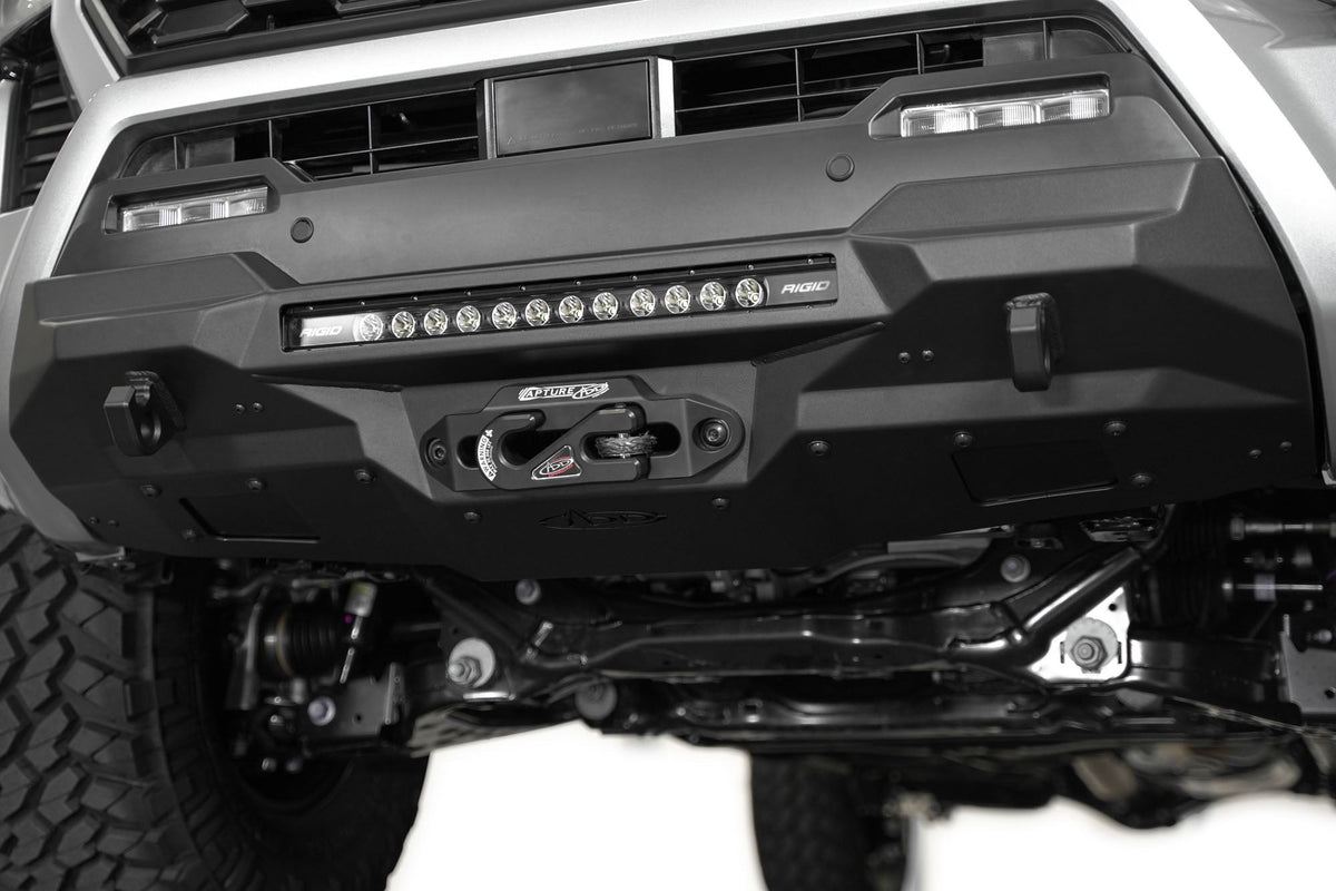 2024-2026 Toyota Tacoma Stealth Center Mount Winch Front Bumper - Addictive Desert Designs F6703412601NA - view 5