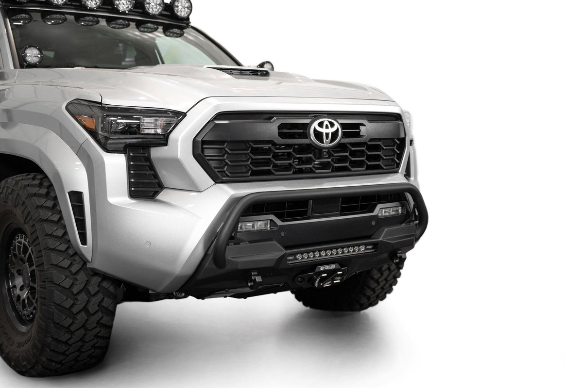 2024-2026 Toyota Tacoma Stealth Center Mount Winch Front Bumper With Top Hoop - Addictive Desert Designs F6703512601NA