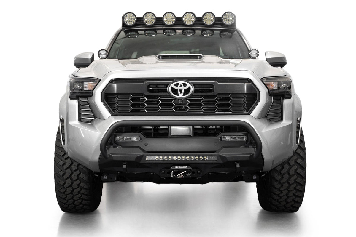 2024-2026 Toyota Tacoma Stealth Center Mount Winch Front Bumper With Top Hoop - Addictive Desert Designs F6703512601NA - view 3