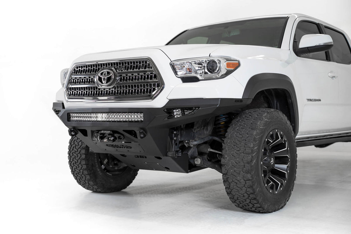 2016-2023 Toyota Tacoma Stealth Fighter Front Bumper - Addictive Desert Designs F681202200103 - view 2