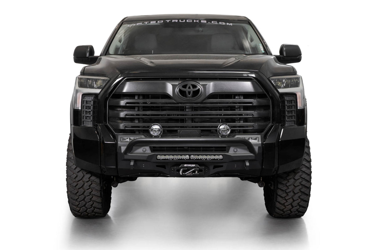 ADD Offroad 2022-2025 Toyota Tundra Stealth Center Mount Front Bumper w/ Top Hoop - Addictive Desert Designs F760353120103