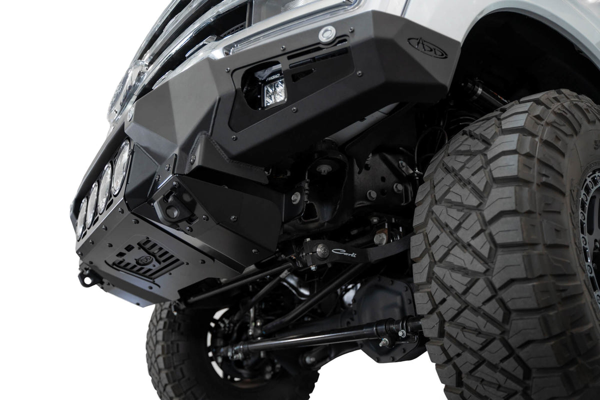 2023-2026 Ford Super Duty F-250 F-350 Bomber Front Bumper Recessed Mounts for 4 Rigid 360 Lights in Center - Addictive Desert Designs F810014110103 - view 3