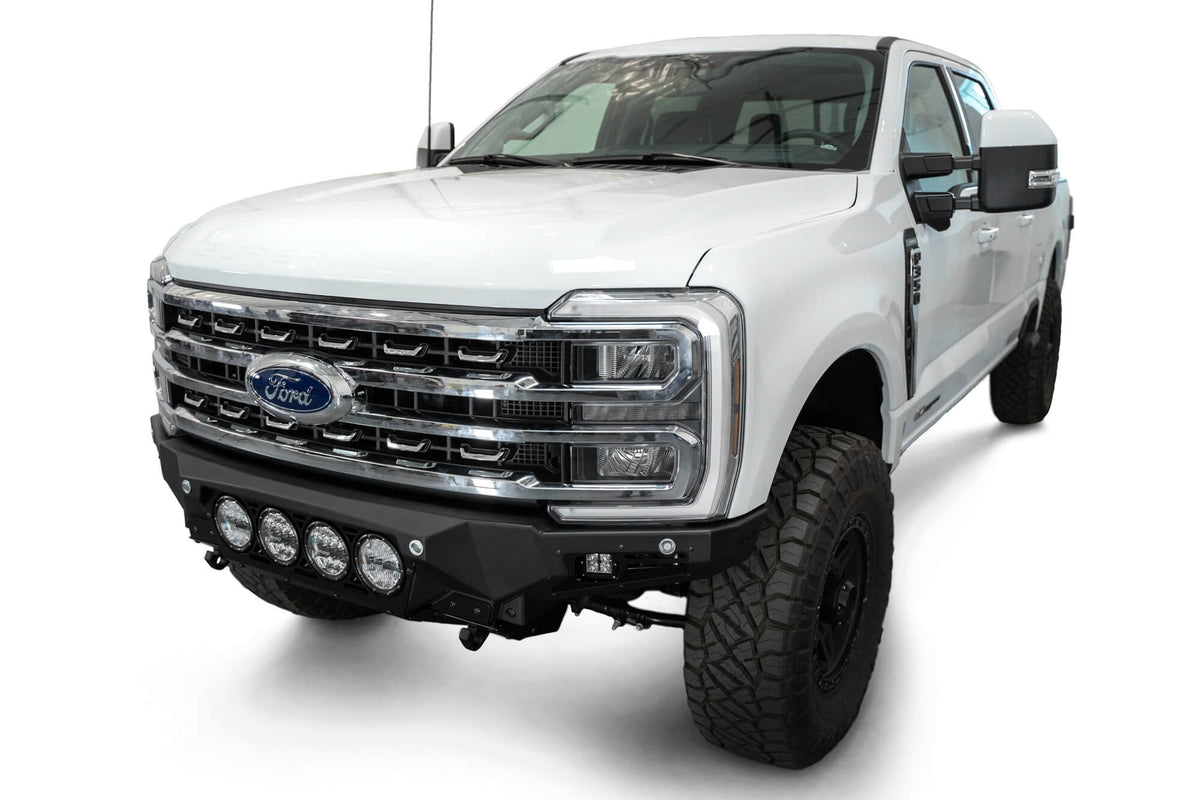 2023-2026 Ford Super Duty F-250 F-350 Bomber Front Bumper Recessed Mounts for 4 Rigid 360 Lights in Center - Addictive Desert Designs F810014110103 - view 5