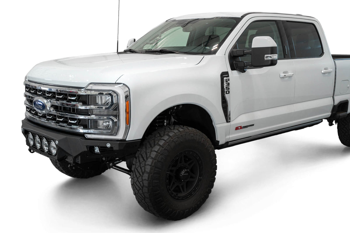2023-2026 Ford Super Duty F-250 F-350 Bomber Front Bumper Recessed Mounts for 4 Rigid 360 Lights in Center - Addictive Desert Designs F810014110103 - view 6