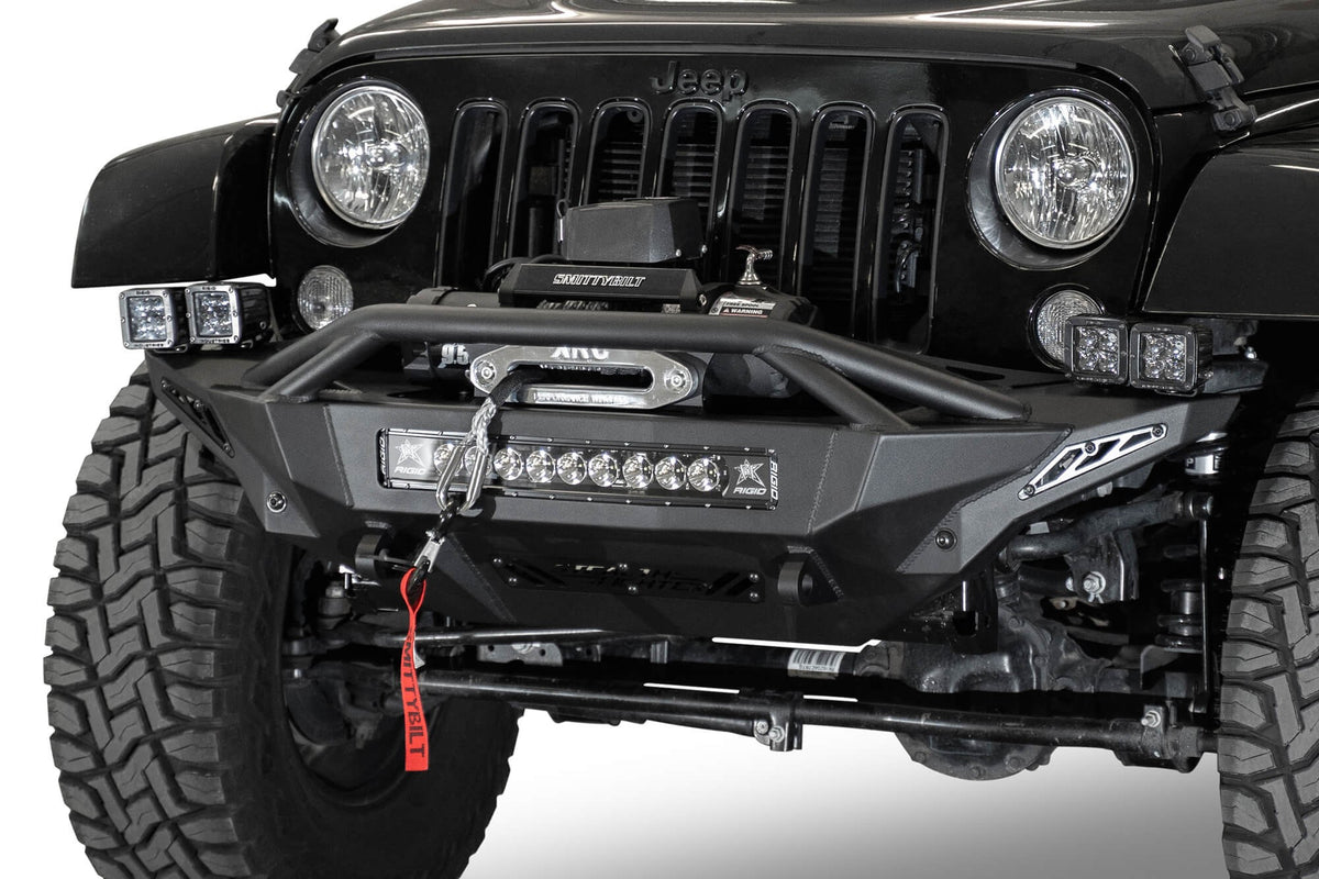 2007-2018 Jeep Wrangler JK Stealth Fighter Front Bumper - Addictive Desert Designs F951232080103 - view 3