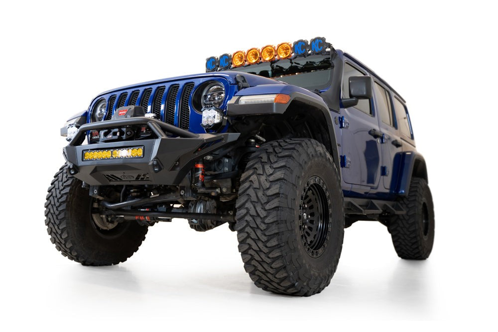 2018-2026 Jeep JL JLU JT Wrangler, Gladiator Stealth Fighter Front Bumper - Addictive Desert Designs F960272110103 - view 2