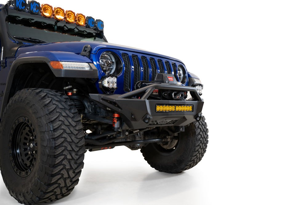 2018-2026 Jeep JL JLU JT Wrangler, Gladiator Stealth Fighter Front Bumper - Addictive Desert Designs F960272110103 - view 5