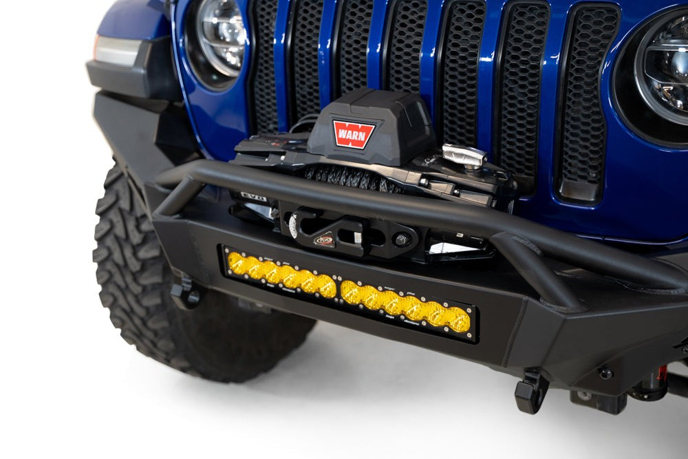 2018-2026 Jeep JL JLU JT Wrangler, Gladiator Stealth Fighter Full Width Front Bumper - Addictive Desert Designs F960292110103