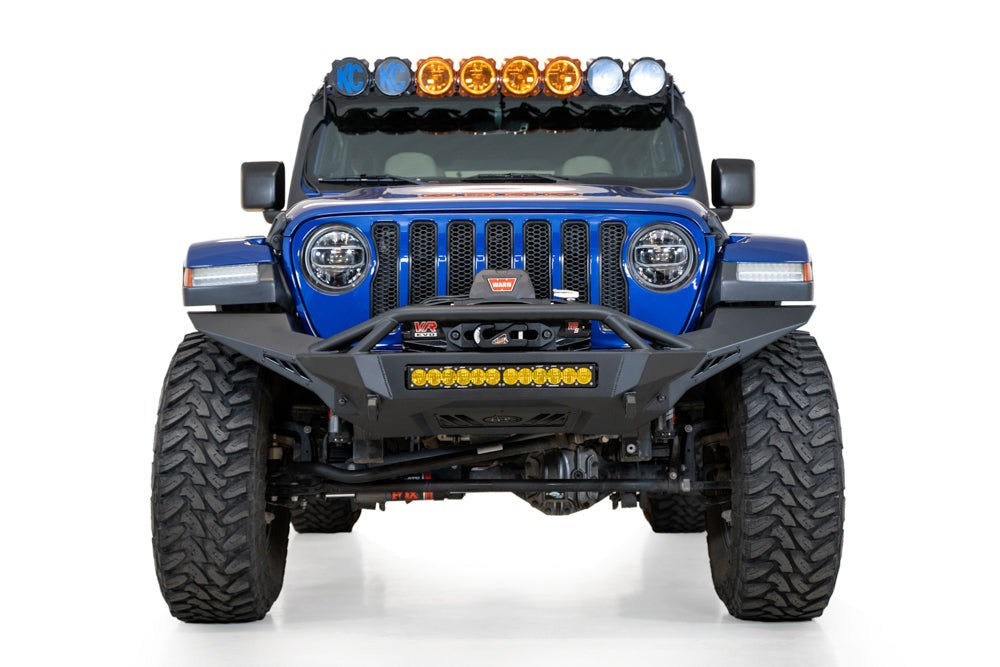 2018-2026 Jeep JL JLU JT Wrangler, Gladiator Stealth Fighter Full Width Front Bumper - Addictive Desert Designs F960292110103 - view 2