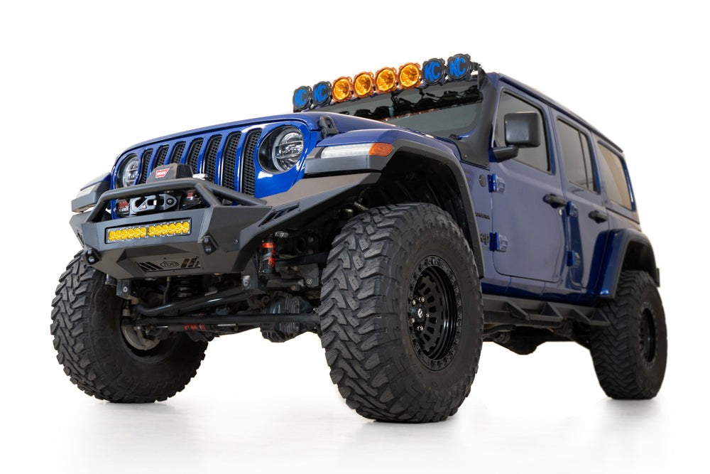 2018-2026 Jeep JL JLU JT Wrangler, Gladiator Stealth Fighter Full Width Front Bumper - Addictive Desert Designs F960292110103 - view 5