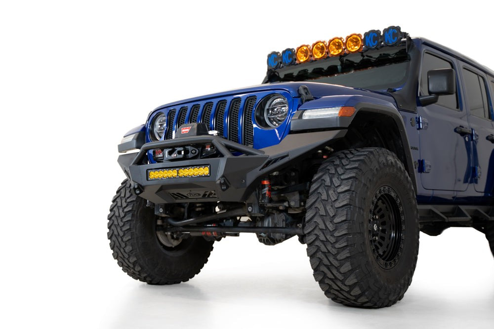 2018-2026 Jeep JL JLU JT Wrangler, Gladiator Stealth Fighter Full Width Front Bumper - Addictive Desert Designs F960292110103 - view 6