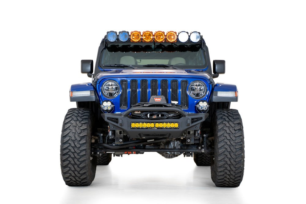 2018-2026 Jeep JL JLU JT Wrangler, Gladiator Rock Fighter Front Bumper - Addictive Desert Designs F964900010103 - view 2