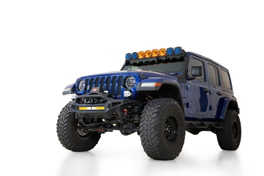 2018-2026 Jeep JL JLU JT Wrangler, Gladiator Rock Fighter Front Bumper - Addictive Desert Designs F964900010103 - view 5