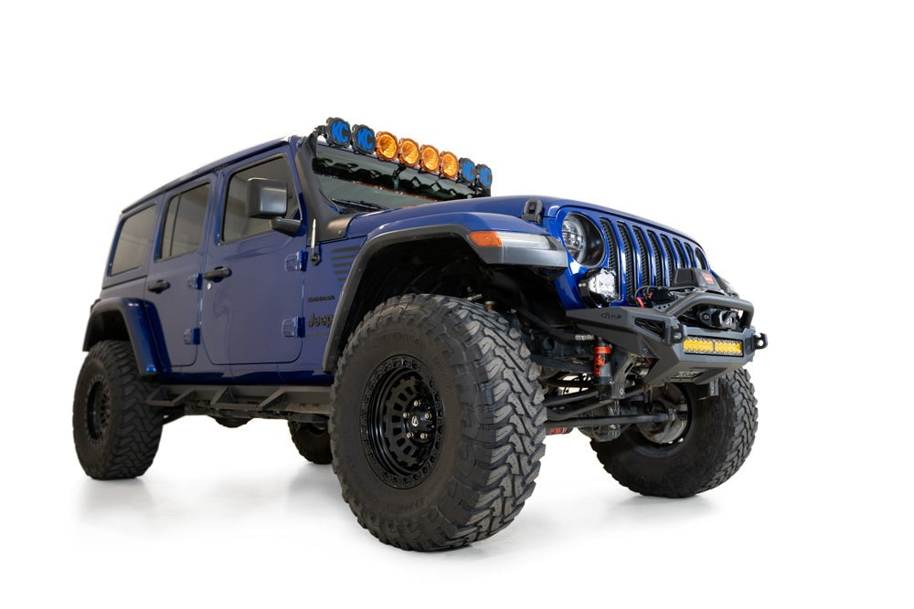 2018-2026 Jeep JL JLU JT Wrangler, Gladiator Rock Fighter Front Bumper - Addictive Desert Designs F964900010103 - view 7