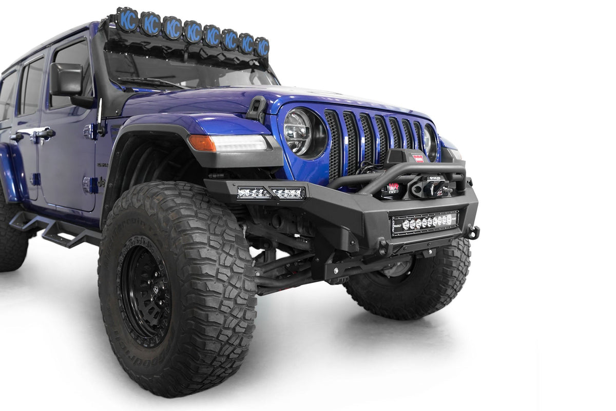 2018-2025 Jeep JL JLU JT Wrangler, Gladiator Phantom Front Bumper - Addictive Desert Designs F980335070103