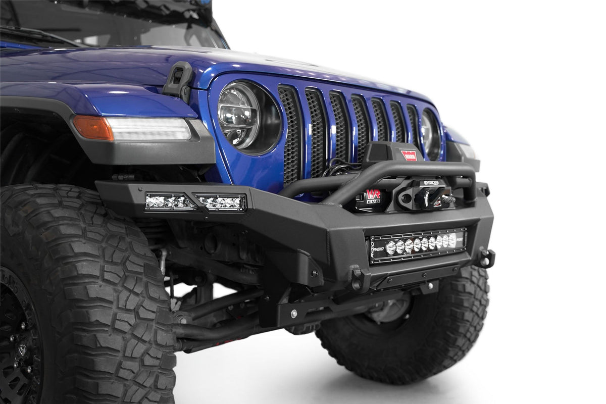 2018-2025 Jeep JL JLU JT Wrangler, Gladiator Phantom Front Bumper - Addictive Desert Designs F980335070103 - view 12