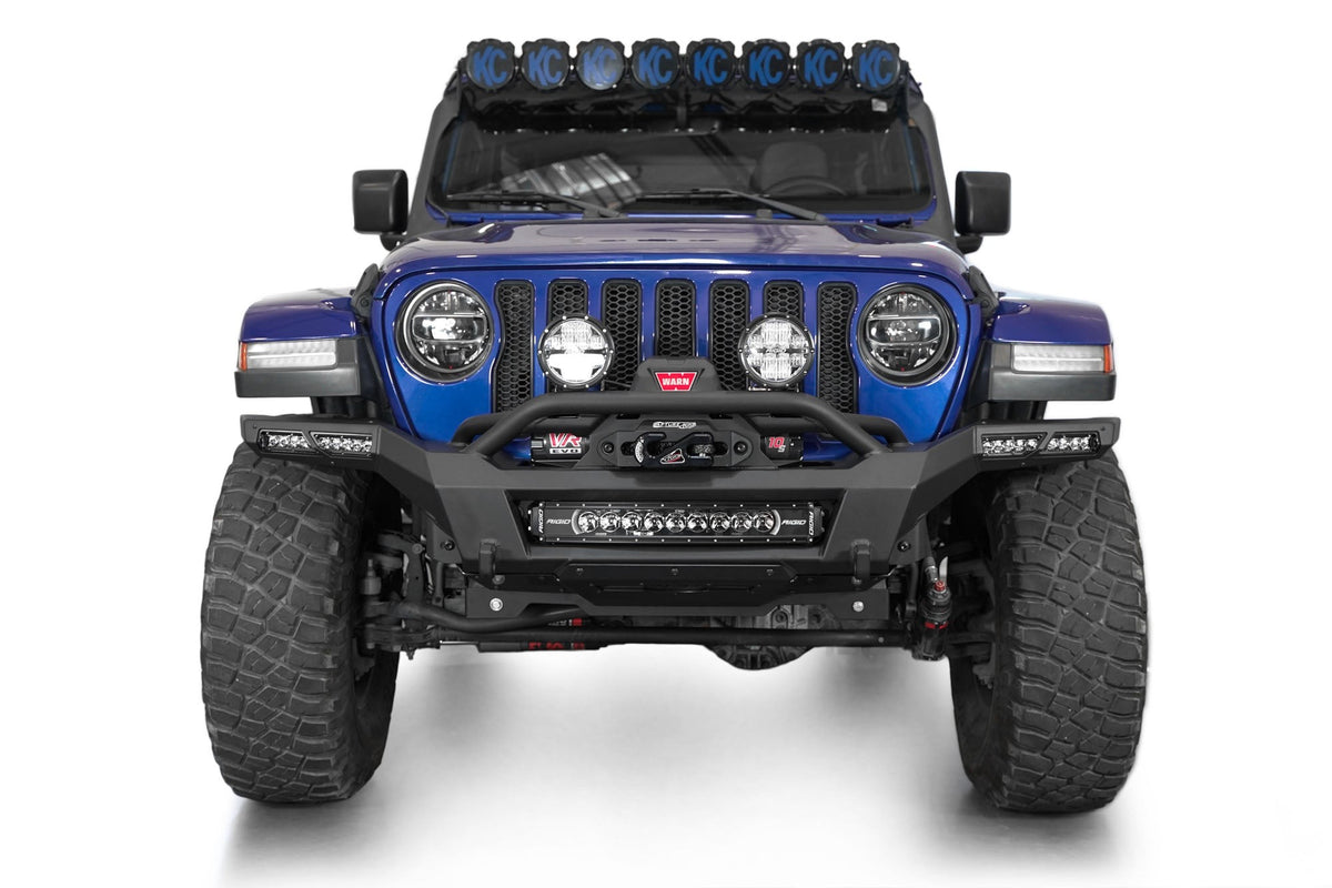 2018-2025 Jeep JL JLU JT Wrangler, Gladiator Phantom Front Bumper - Addictive Desert Designs F980335070103 - view 4
