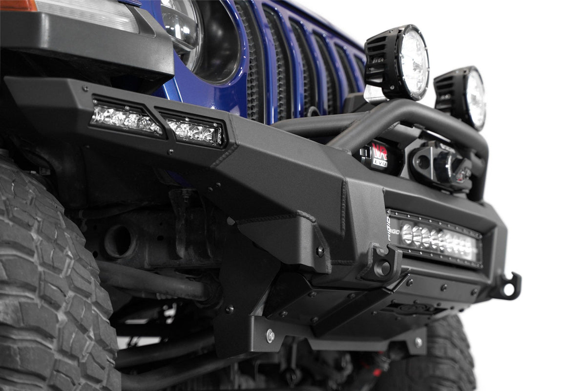 2018-2025 Jeep JL JLU JT Wrangler, Gladiator Phantom Front Bumper - Addictive Desert Designs F980335070103 - view 6