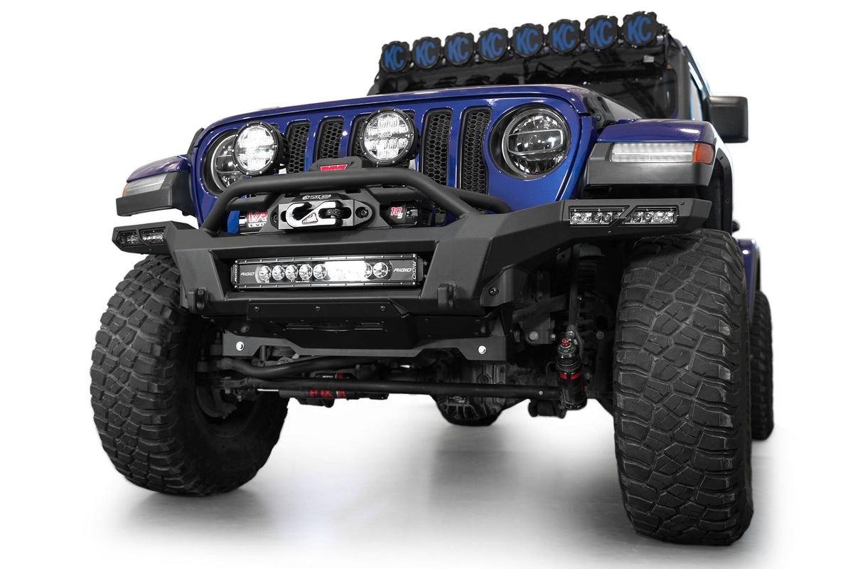 2018-2025 Jeep JL JLU JT Wrangler, Gladiator Phantom Front Bumper - Addictive Desert Designs F980335070103 - view 7