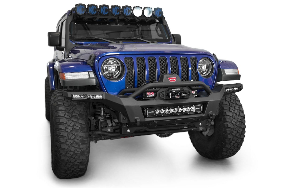 2018-2025 Jeep JL JLU JT Wrangler, Gladiator Phantom Front Bumper - Addictive Desert Designs F980335070103 - view 9