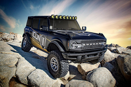 2021-2023 Bronco Sasquatch 2-3 Inch Lift Stage 3 Suspension System Tubular UCA Heavy Rate Rear Spring Icon Vehicle Dynamics
