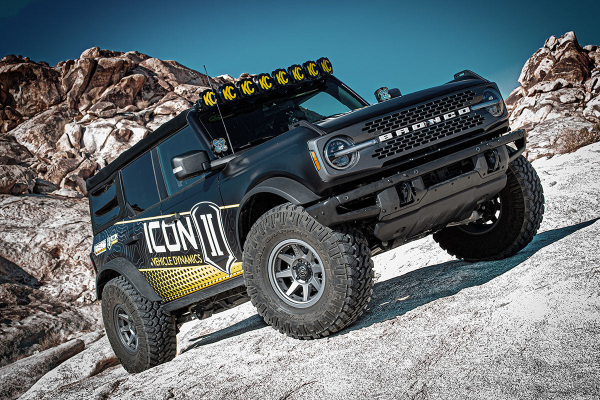 2021-2023 Ford Bronco Sasquatch 2-3 Inch Lift Stage 3 Suspension System Billet Heavy Rate Rear Spring Icon Vehicle Dynamics