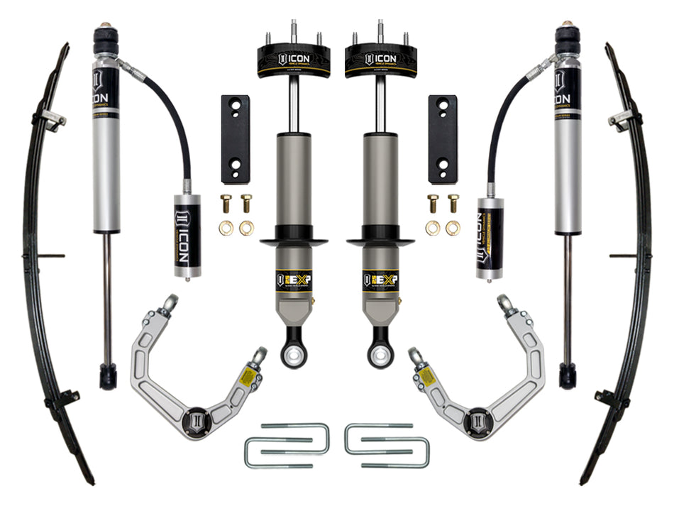 2005-2023 Toyota Tacoma 0-2 Inch Lift Stage 3 Exp Suspension System Billet UCA Icon Vehicle Dynamics