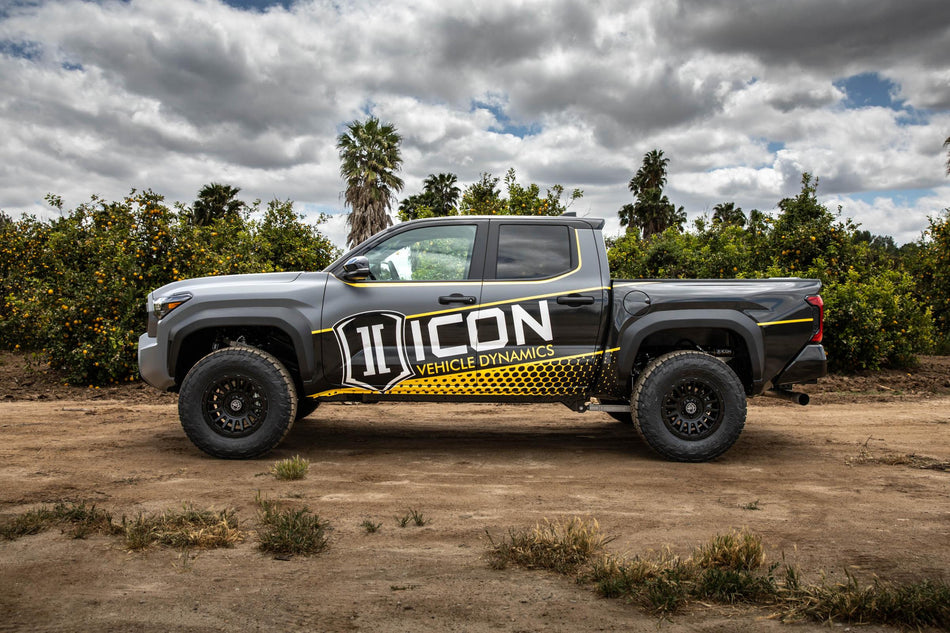 2024-2025 Toyota Tacoma 1.25-3 Inch Lift Stage 3 Suspension System Billet Overland Rear Springs Icon Vehicle Dynamics