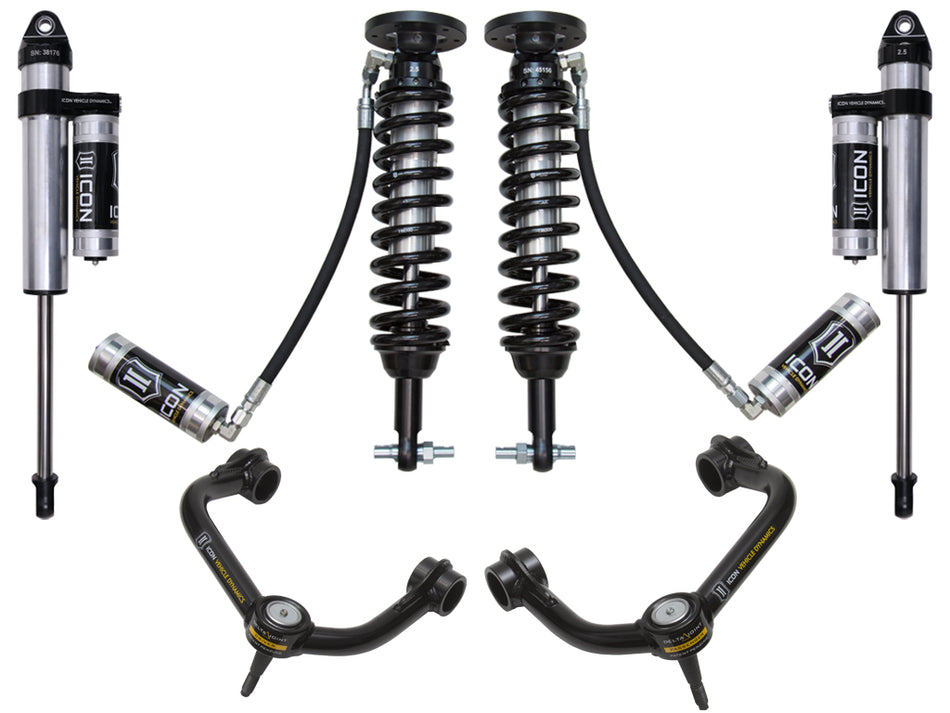 2015-2020 Ford F150 4WD 2-2.63 Inch Stage 4 Suspension System W Tubular UCA Icon Vehicle Dynamics