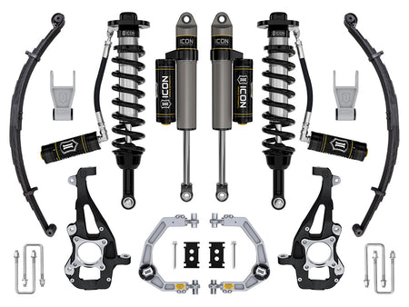 2021-2024 Ford F-150 4WD 3.5-4.5 Inch Lift Stage 3 Suspension System Billet W/ Leaf Packs Icon Vehicle Dynamics