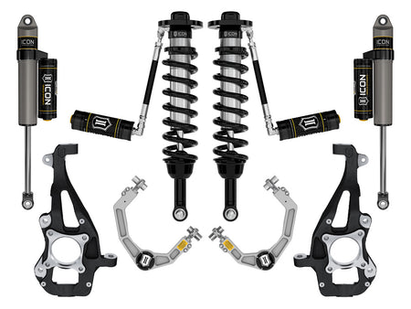 2021-2024 Ford F-150 4WD 3.5-4.5 Inch Lift Stage 3 Suspension System Billet Icon Vehicle Dynamics