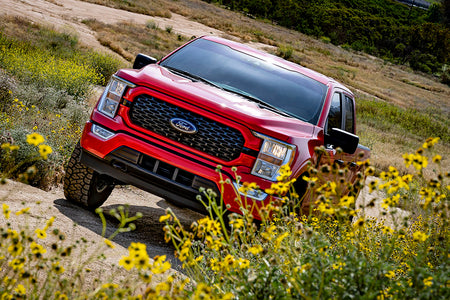 2021-2024 Ford F-150 4WD 3.5-4.5 Inch Lift Stage 4 Suspension System Billet CDCV W/ Leaf Packs Icon Vehicle Dynamics