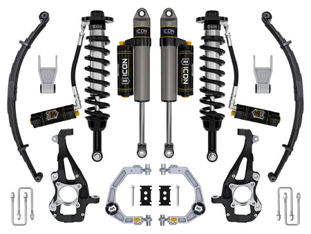 2021-2024 Ford F-150 4WD 3.5-4.5 Inch Lift Stage 4 Suspension System Billet CDCV W/ Leaf Packs Icon Vehicle Dynamics