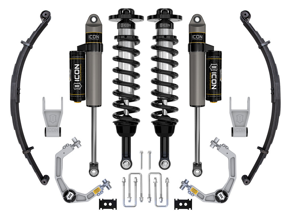 2021-2024 Ford F-150 Tremor 2.5-3 Inch Lift Stage 2 Suspension System Billet W/ Leaf Packs Icon Vehicle Dynamics