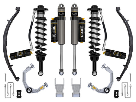 2021-2024 Ford F-150 Tremor 2.5-3 Inch Lift Stage 4 Suspension System Billet CDCV W/ Leaf Packs Icon Vehicle Dynamics